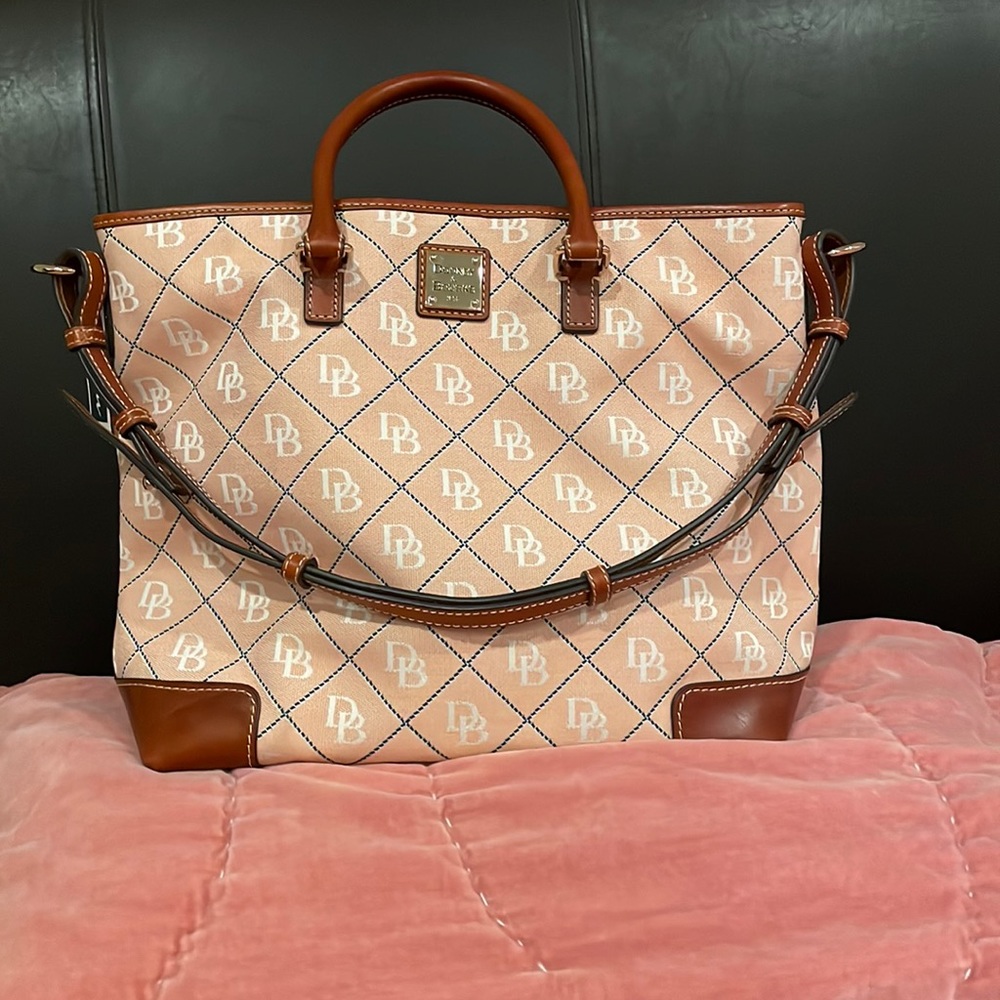 Dooney & Bourke Chelsea Shopper Monogram Canvas Tote